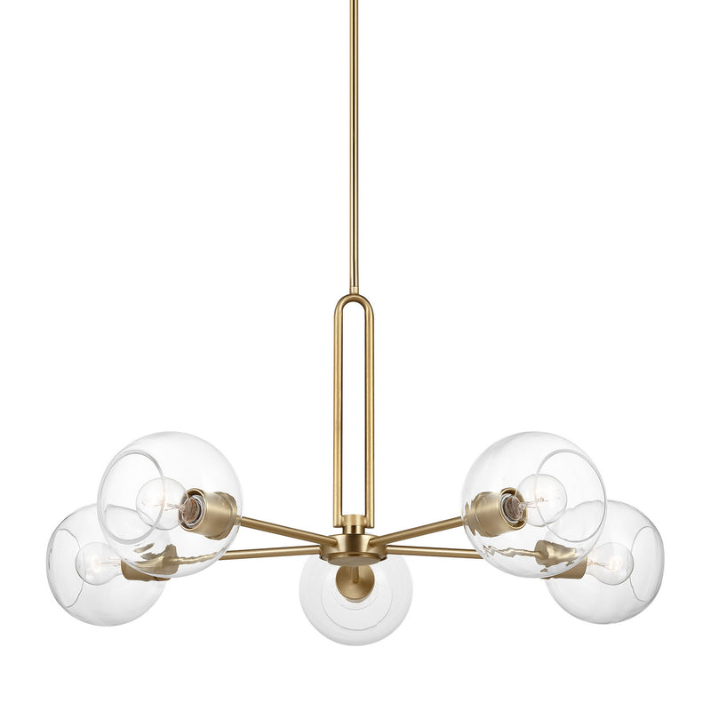 Visual Comfort Studio 3255705-848 Codyn Five Light Chandelier, Satin Brass Alternate Image.jpg