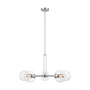 Visual Comfort Studio 3255705-962 Codyn Five Light Chandelier, Brushed Nickel Main Image.jpg