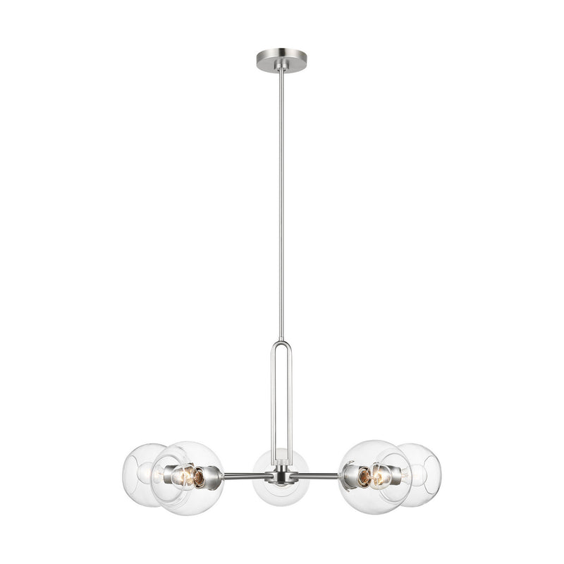 Visual Comfort Studio 3255705-962 Codyn Five Light Chandelier, Brushed Nickel Main Image.jpg