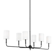 Visual Comfort Studio 3609306-112 Foxdale Six Light Chandelier, Midnight Black Alternate Image.jpg
