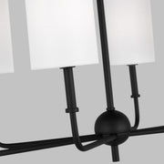 Visual Comfort Studio 3609306-112 Foxdale Six Light Chandelier, Midnight Black Alternate Image 2.jpg