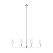 Visual Comfort Studio 3609306-962 Foxdale Six Light Chandelier, Brushed Nickel Main Image.jpg