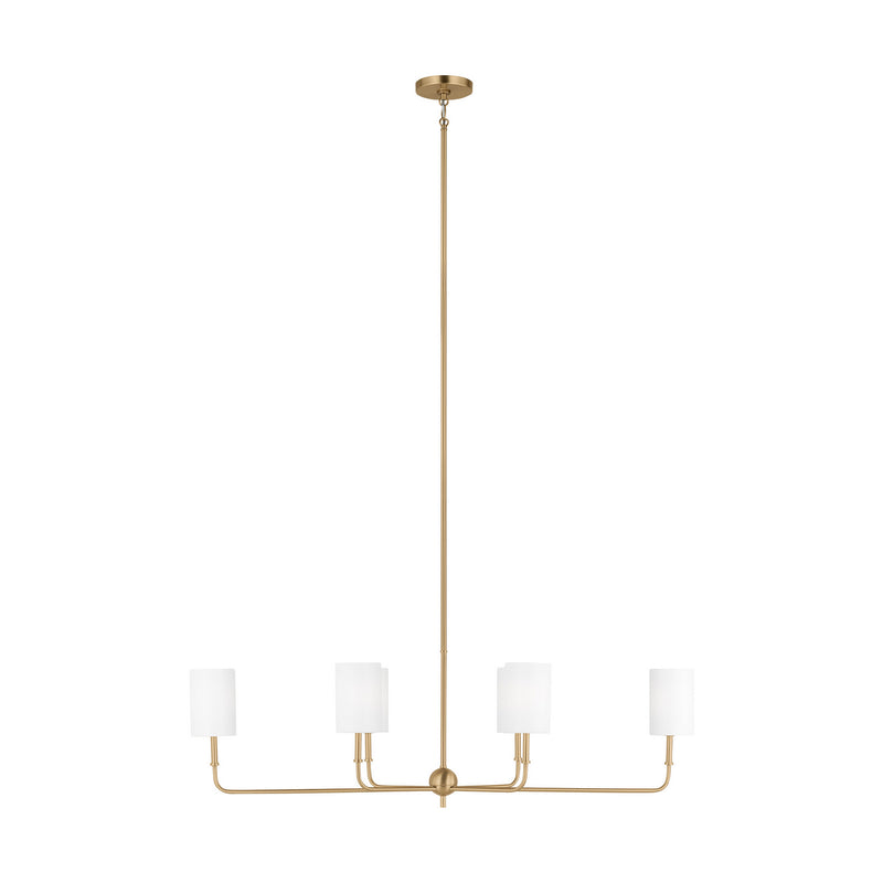 Visual Comfort Studio 3609306EN-848 Foxdale LED Chandelier, Satin Brass Main Image.jpg