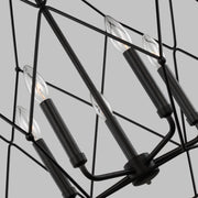 Visual Comfort Studio 5334105-112 Zarra Five Light Pendant, Midnight Black Alternate Image.jpg