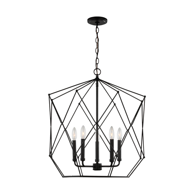 Visual Comfort Studio 5334105EN-112 Zarra LED Pendant, Midnight Black Main Image.jpg