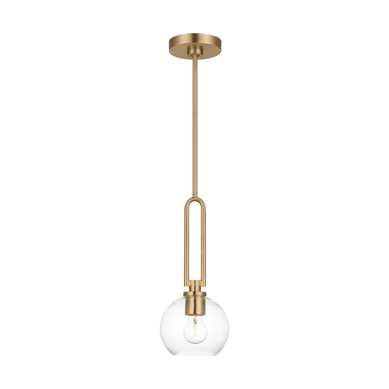 Visual Comfort Studio 6155701-848 Codyn One Light Pendant, Satin Brass Main Image.jpg