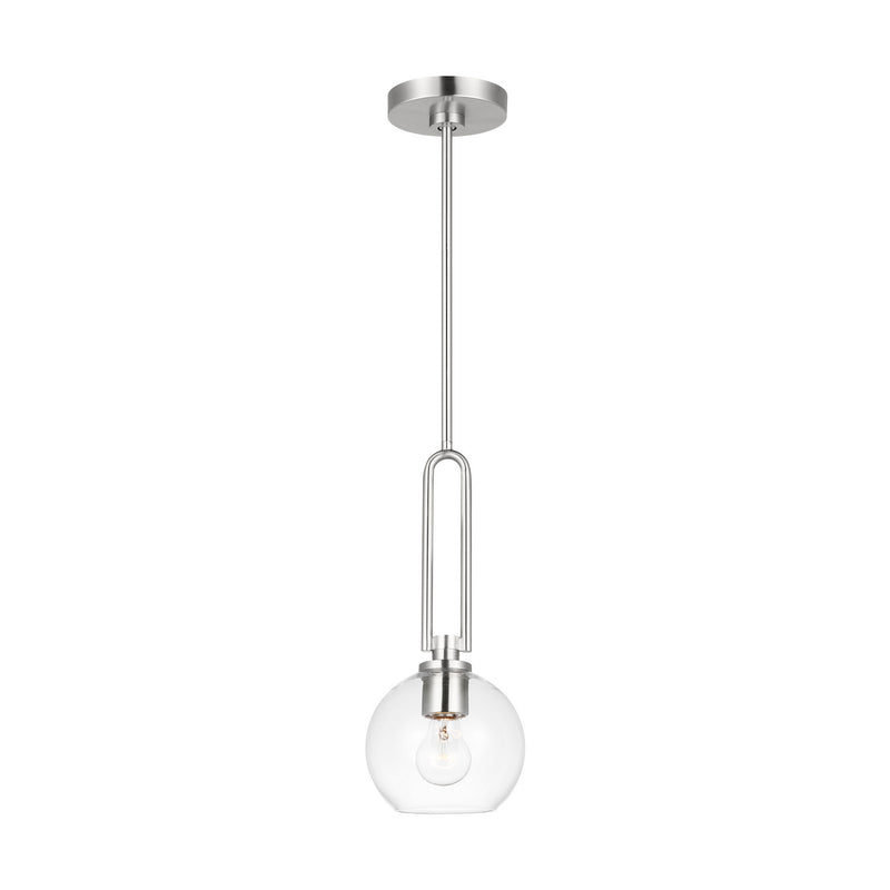 Visual Comfort Studio 6155701-962 Codyn One Light Pendant, Brushed Nickel Main Image.jpg
