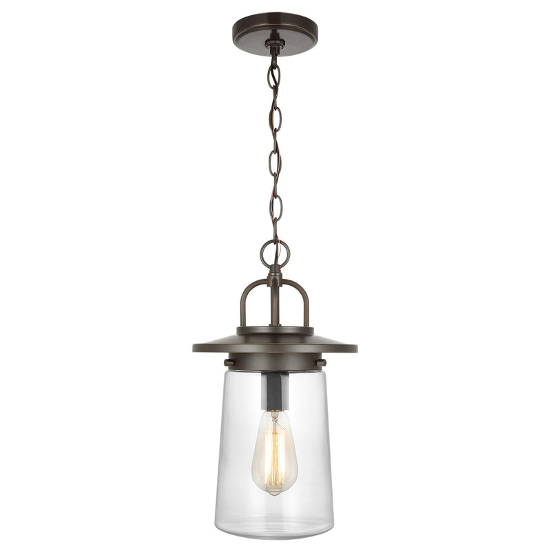 Generation Lighting 6208901-71 Tybee One Light Outdoor Pendant, Antique Bronze Main Image.jpg