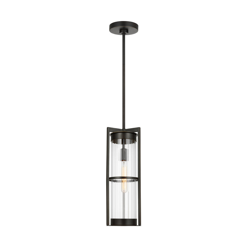 Visual Comfort Studio 6226701-71 Alcona One Light Outdoor Pendant, Antique Bronze Main Image.jpg