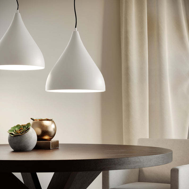 Visual Comfort Studio 6645301-115 Oden One Light Pendant, Matte White Alternate Image.jpg
