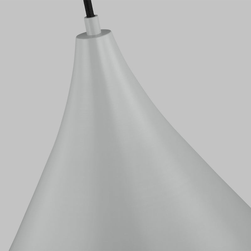 Visual Comfort Studio 6645301-118 Oden One Light Pendant, Matte Grey Alternate Image.jpg