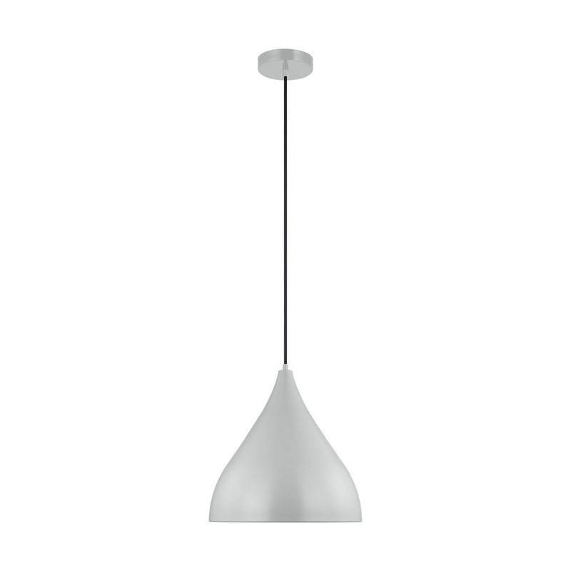 Visual Comfort Studio 6645301-118 Oden One Light Pendant, Matte Grey Main Image.jpg