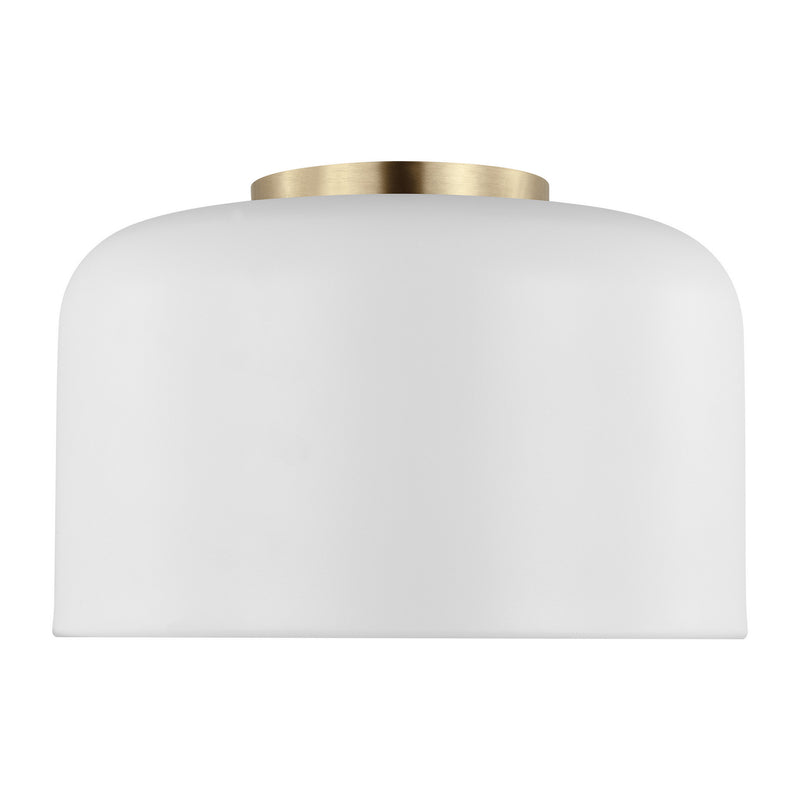 Visual Comfort Studio 7505401-115 Malone One Light Flush Mount, Matte White Main Image.jpg