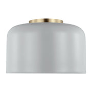Visual Comfort Studio 7505401-118 Malone One Light Flush Mount, Matte Grey Main Image.jpg
