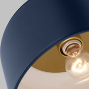 Visual Comfort Studio 7505401-127 Malone One Light Flush Mount, Navy Alternate Image 3.jpg