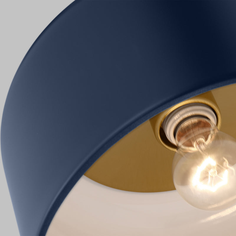 Visual Comfort Studio 7505401-127 Malone One Light Flush Mount, Navy Alternate Image 3.jpg