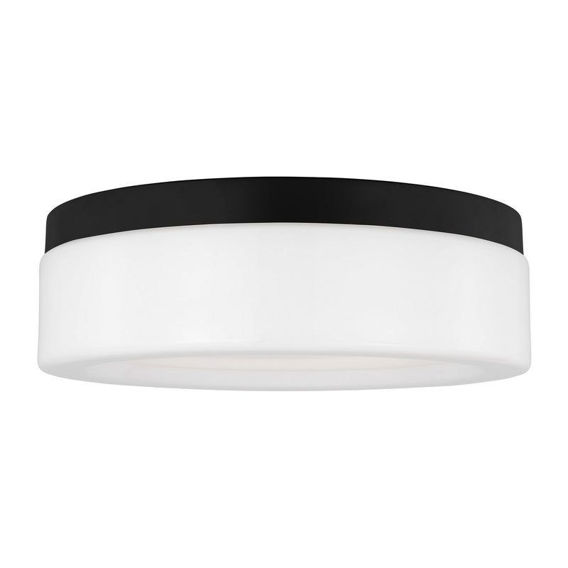 Generation Lighting 7569093S-112 Rhett LED Flush Mount, Midnight Black Main Image.jpg