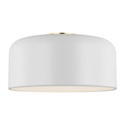 Visual Comfort Studio 7605401-115 Malone One Light Flush Mount, Matte White Alternate Image.jpg