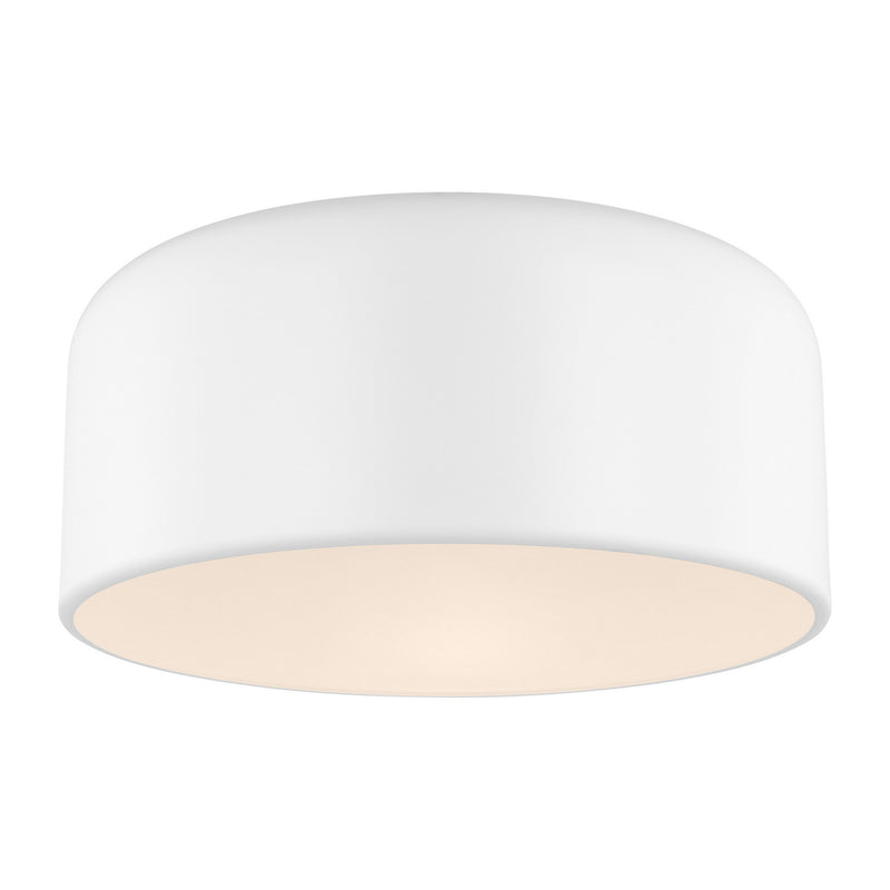 Visual Comfort Studio 7605401-115 Malone One Light Flush Mount, Matte White Alternate Image 2.jpg
