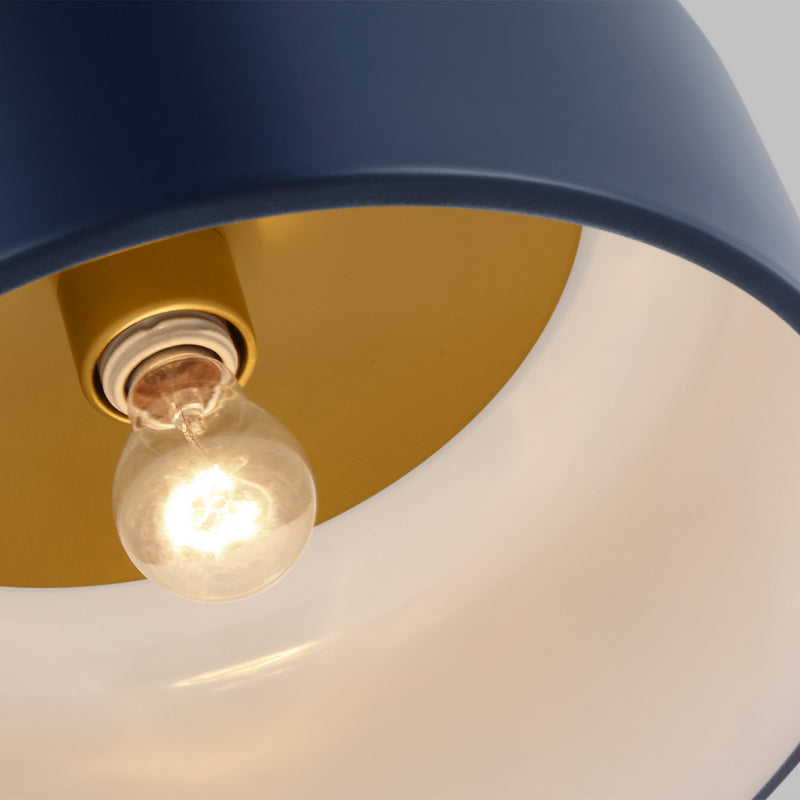 Visual Comfort Studio 7605401-127 Malone One Light Flush Mount, Navy Alternate Image 3.jpg