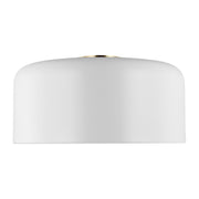 Visual Comfort Studio 7705401-115 Malone One Light Flush Mount, Matte White Main Image.jpg