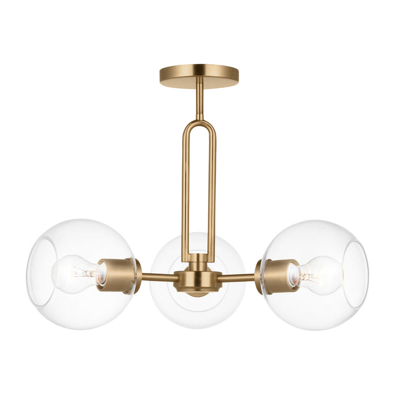 Visual Comfort Studio 7755703-848 Codyn Three Light Semi-Flush Mount, Satin Brass Main Image.jpg