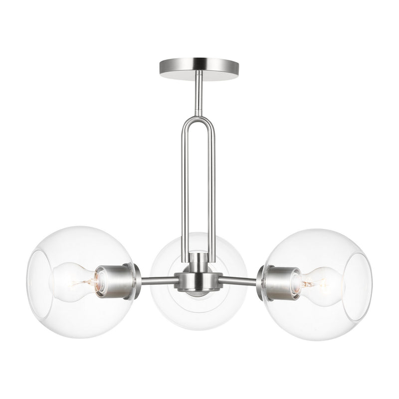 Visual Comfort Studio 7755703-962 Codyn Three Light Semi-Flush Mount, Brushed Nickel Main Image.jpg