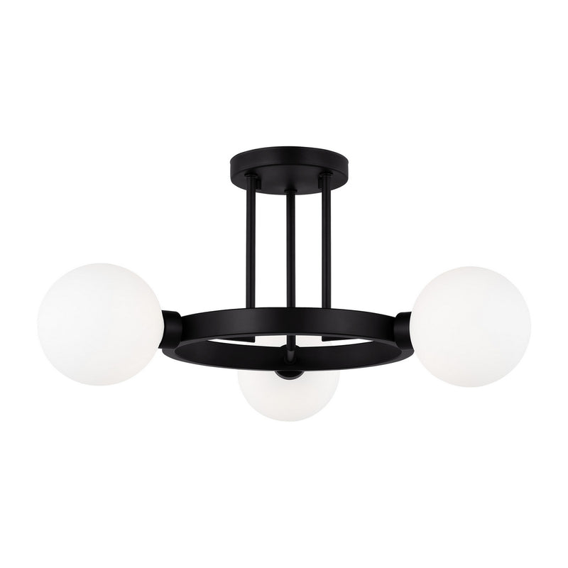 Visual Comfort Studio 7761603-112 Clybourn Three Light Semi-Flush Mount, Midnight Black Alternate Image.jpg