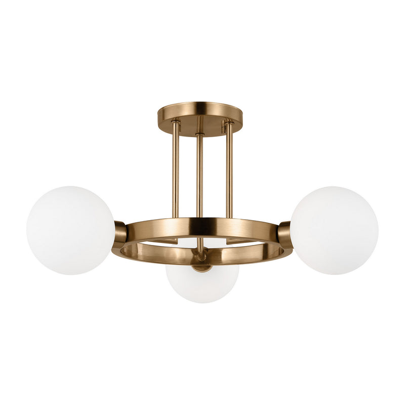 Visual Comfort Studio 7761603-848 Clybourn Three Light Semi-Flush Mount, Satin Brass Alternate Image.jpg