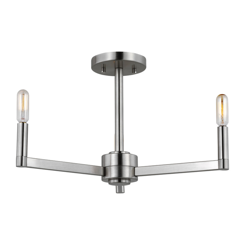 Visual Comfort Studio 7764203-962 Fullton Three Light Semi-Flush Mount, Brushed Nickel Alternate Image.jpg
