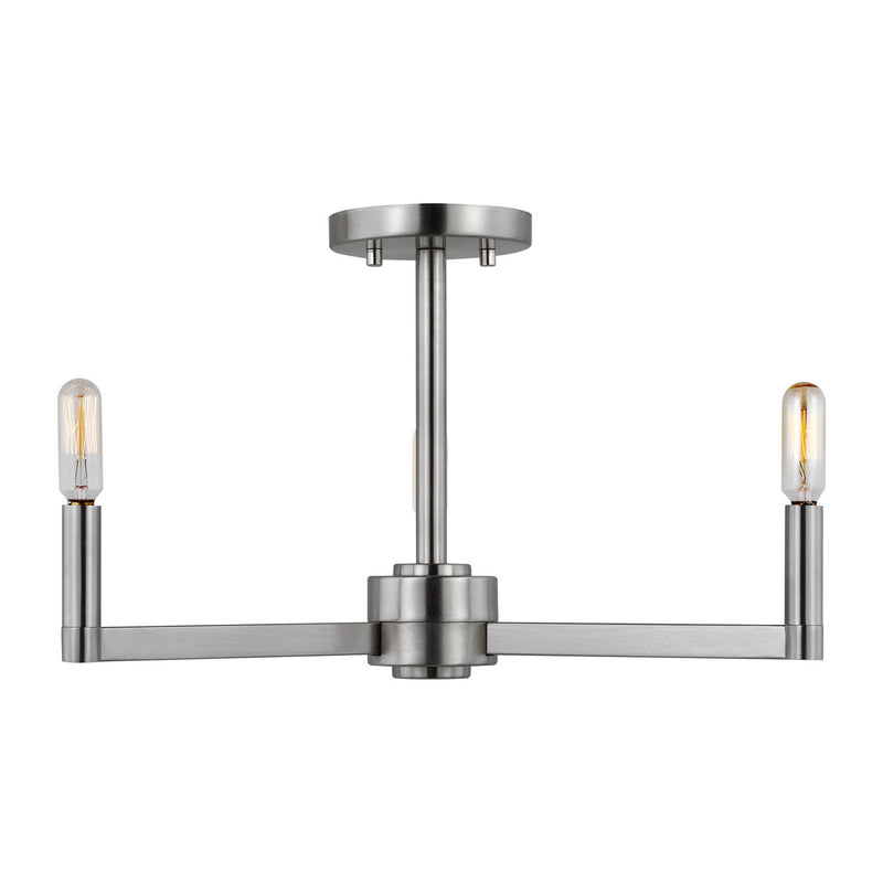 Visual Comfort Studio 7764203-962 Fullton Three Light Semi-Flush Mount, Brushed Nickel Main Image.jpg