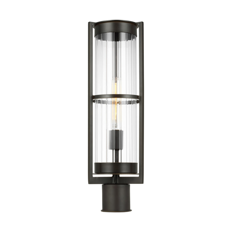 Visual Comfort Studio 8226701-71 Alcona One Light Outdoor Post Lantern, Antique Bronze Main Image.jpg