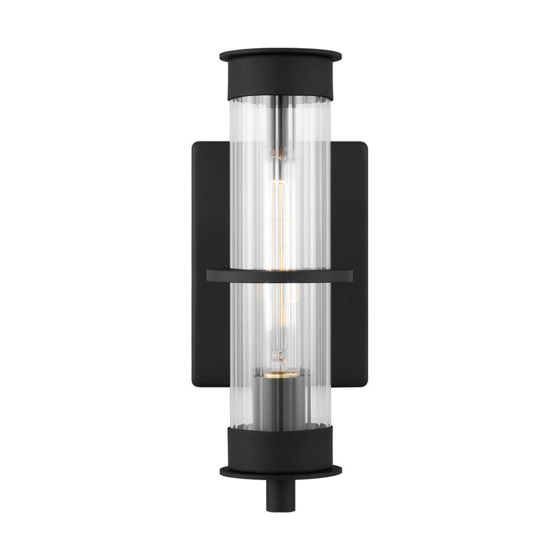 Visual Comfort Studio 8526701-12 Alcona One Light Outdoor Wall Lantern, Black Main Image.jpg
