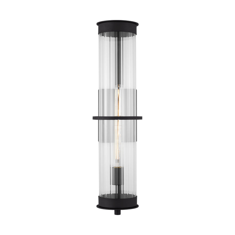 Visual Comfort Studio 8826701-12 Alcona One Light Outdoor Wall Lantern, Black Main Image.jpg