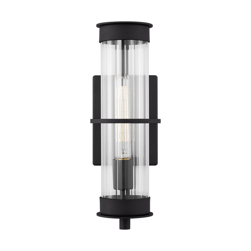 Visual Comfort Studio 8626701-12 Alcona One Light Outdoor Wall Lantern, Black Main Image.jpg