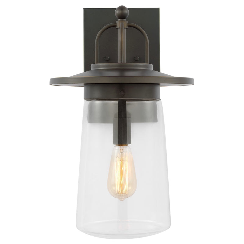 Generation Lighting 8708901-71 Tybee One Light Outdoor Wall Lantern, Antique Bronze Main Image.jpg