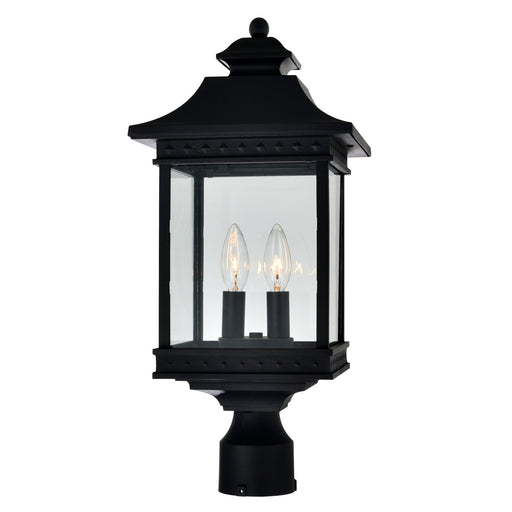 CWI Lighting 0416PT9-2-101 Cleveland Two Light Outdoor Lantern Head Black.jpg