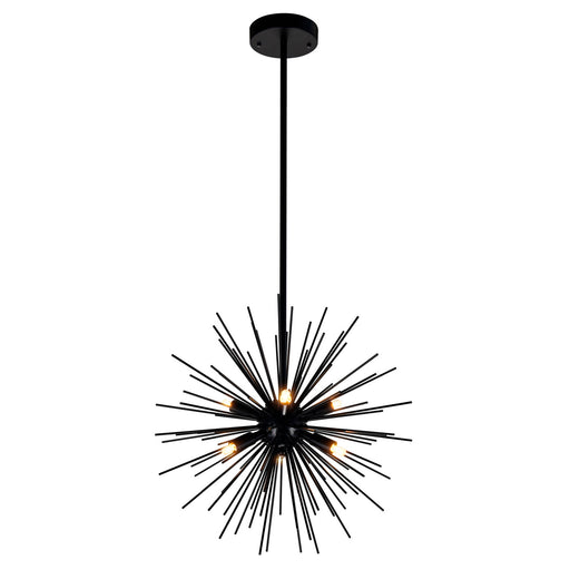 CWI Lighting 1034P16-6-101 Savannah Six Light Chandelier Black.jpg