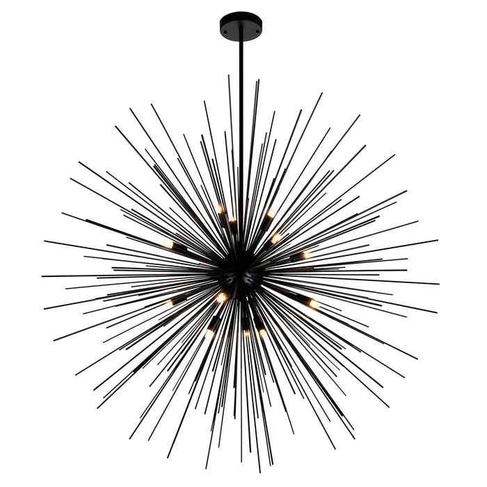 CWI Lighting 1034P40-14-101 Savannah 14 Light Chandelier Black.jpg