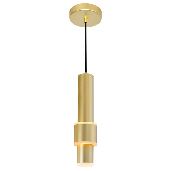 CWI Lighting 1390P5-1-602 Lena LED Mini Pendant Satin Gold.jpg