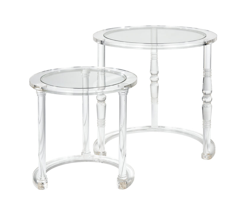 ELK Home H0015-9104/S2 Jacobs Nesting Tables - Set of 2 Clear Main Image.jpg