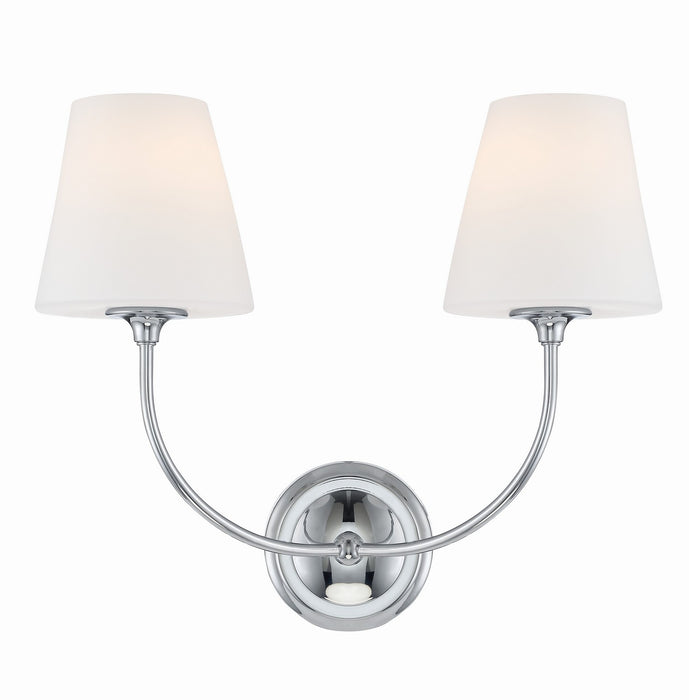 Crystorama 2442-OP-CH Sylvan Two Light Wall Sconce Polished Chrome Main Image.jpg