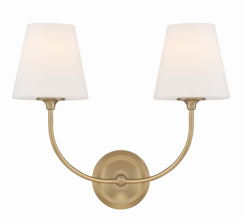 Crystorama 2442-OP-VG Sylvan Two Light Wall Sconce Vibrant Gold Main Image.jpg