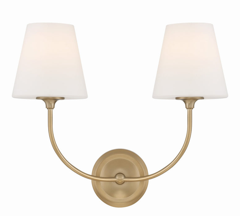 Crystorama 2442-OP-VG Sylvan Two Light Wall Sconce Vibrant Gold Main Image.jpg