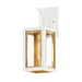 Maxim 30052CLWTGLD Neoclass One Light Outdoor Wall Sconce, White/Gold Main Image.jpg