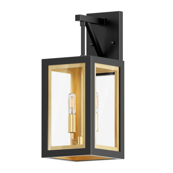 Maxim 30054CLBKGLD Neoclass Two Light Outdoor Wall Sconce, Black / Gold Main Image.jpg