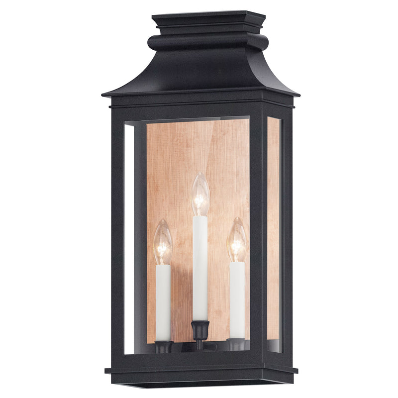 Maxim 40916CLACPBO Savannah VX Three Light Outdoor Wall Sconce, Antique Copper / Black Oxide Main Image.jpg