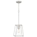 Quoizel PRC1508BN Prescott One Light Mini Pendant, Brushed Nickel Main Image.jpg