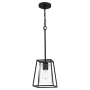 Quoizel PRC1508MBK Prescott One Light Mini Pendant, Matte Black Main Image.jpg