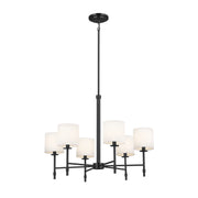 Kichler 52500BK Six Light Chandelier, Black